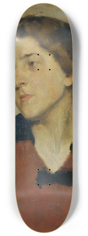 Josef Wawra - Frauenbildnis mit rotem Pullover 8.25 inch art skate deck