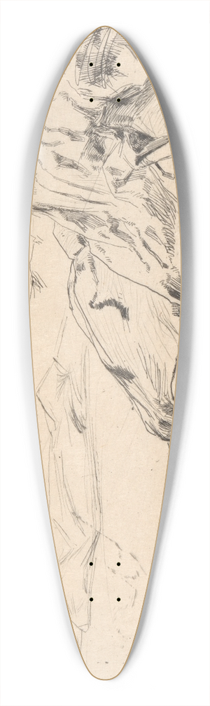 James Abbott McNeill Whistler - Bibi Valentin 39.3 inch art pintail longboard deck