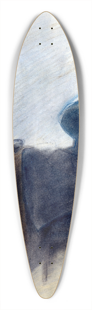 James Abbott McNeill Whistler - Study of Thomas Carlyle 39.3 inch art pintail longboard deck