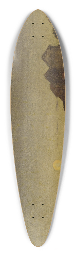 James Augustus Suydam - Moonlight 39.3 inch art pintail longboard deck