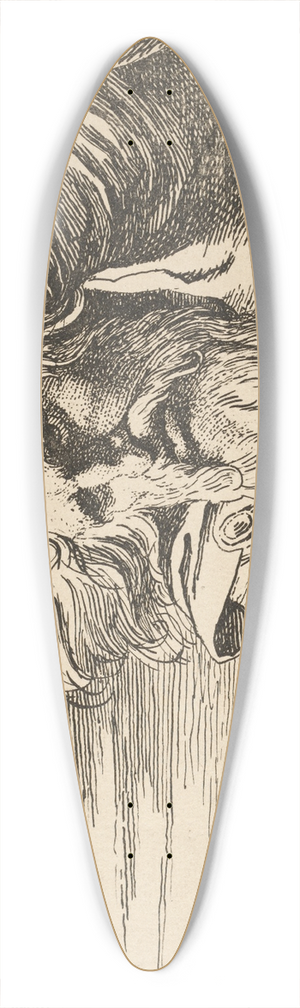 James Barry - Eastern Patriarch 39.3 inch art pintail longboard deck