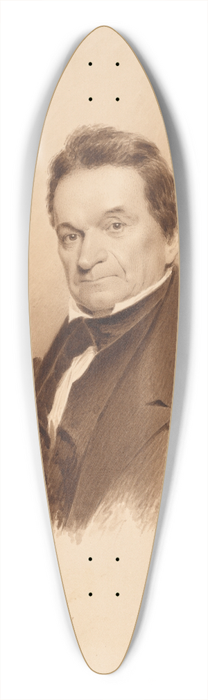 James Barton Longacre - Edward Livingston 39.3 inch art pintail longboard deck