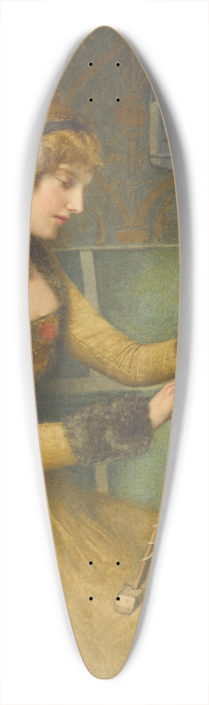 James Dromgole Linton - Leisure hours 39.3 inch art pintail longboard deck