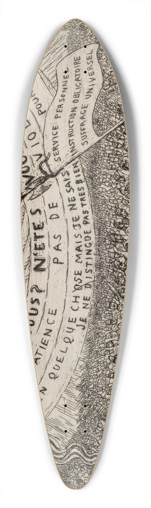 James Ensor - Belgium in the XIXth Century 39.3 inch art pintail longboard deck
