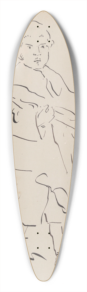 James Ensor - Boy with Sword 39.3 inch art pintail longboard deck