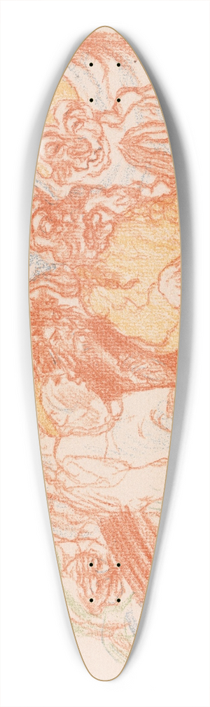James Ensor - Calvary 39.3 inch art pintail longboard deck