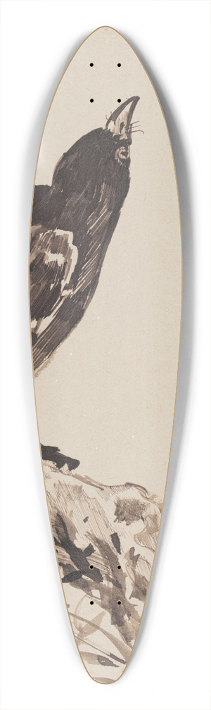James Ensor - Chinoiserie, a Bird 39.3 inch art pintail longboard deck