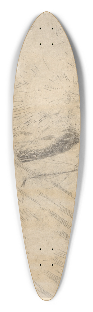 James Ensor - Christ calming the tempest 39.3 inch art pintail longboard deck