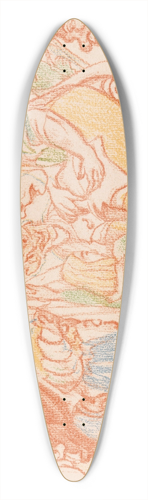 James Ensor - Christs Dispute with the Doctors 39.3 inch art pintail longboard deck