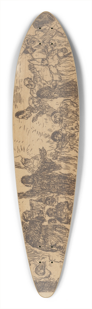 James Ensor - Christus bij de bedelaars 39.3 inch art pintail longboard deck