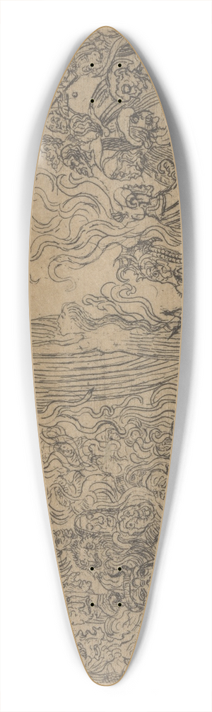 James Ensor - Christus daalt neer in de hel 39.3 inch art pintail longboard deck