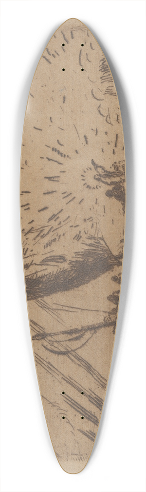 James Ensor - Christus in de schuit 39.3 inch art pintail longboard deck