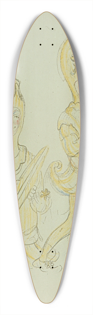 James Ensor - Cimbaalspelers 39.3 inch art pintail longboard deck
