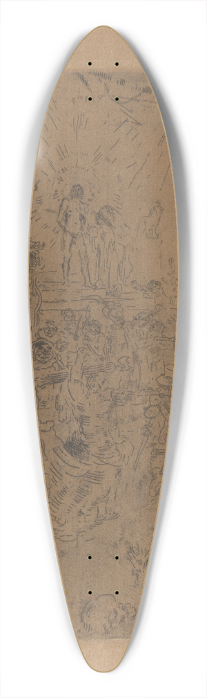 James Ensor - De bespotting van Christus (Ecce Homo) 39.3 inch art pintail longboard deck