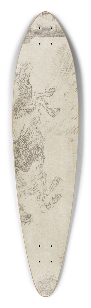 James Ensor - De engel des verderfs 39.3 inch art pintail longboard deck