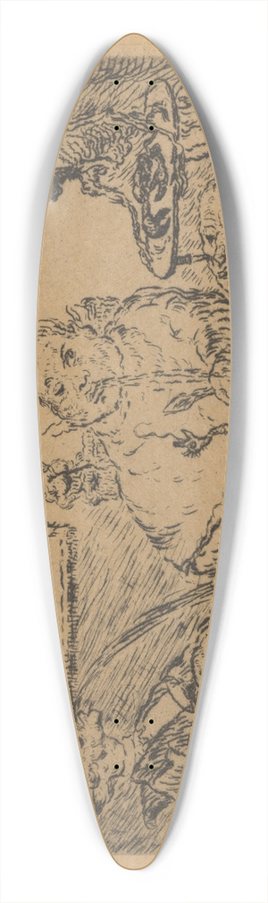 James Ensor - De gulzigheid 39.3 inch art pintail longboard deck