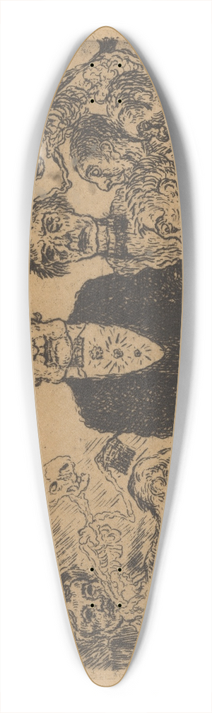 James Ensor - De hoogmoed 39.3 inch art pintail longboard deck