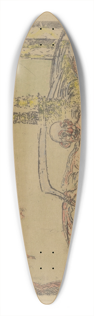 James Ensor - De ontucht 39.3 inch art pintail longboard deck