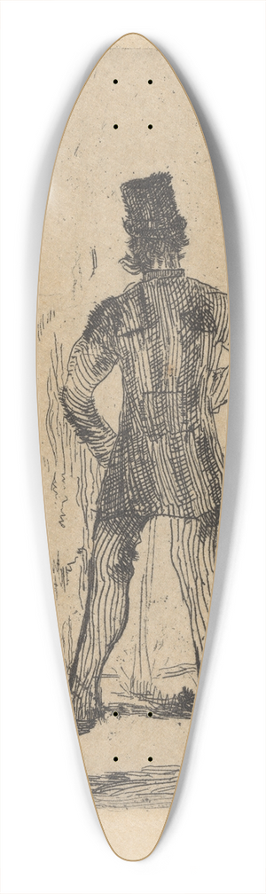 James Ensor - De pisser 39.3 inch art pintail longboard deck