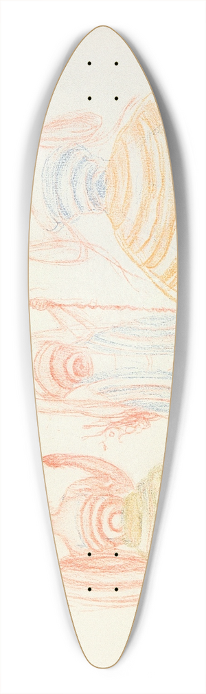 James Ensor - De schelpen 39.3 inch art pintail longboard deck
