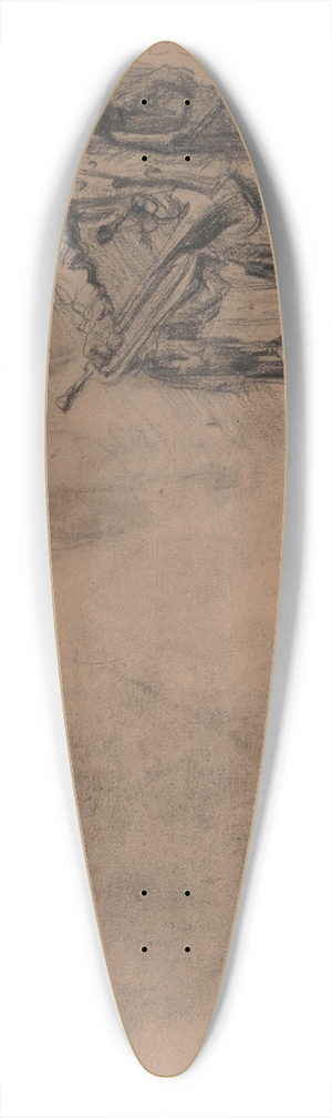 James Ensor - Don Quixote 39.3 inch art pintail longboard deck