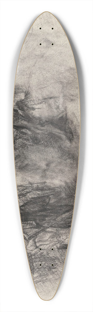 James Ensor - Don Quixote, Head 39.3 inch art pintail longboard deck