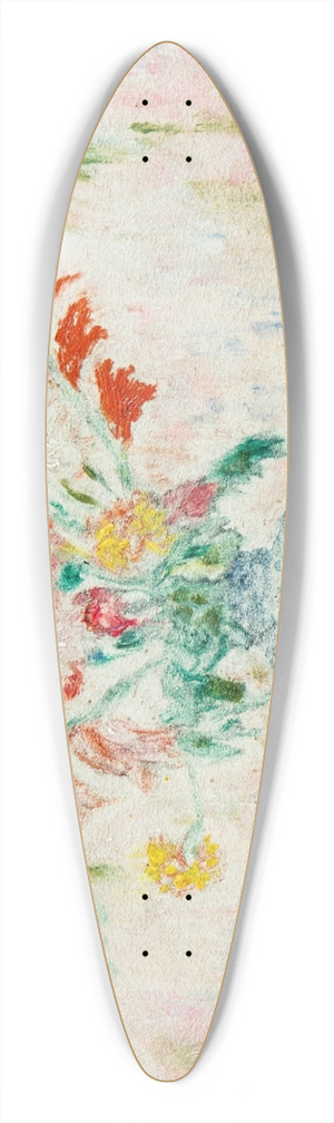 James Ensor - Fleurs et coquilles 39.3 inch art pintail longboard deck