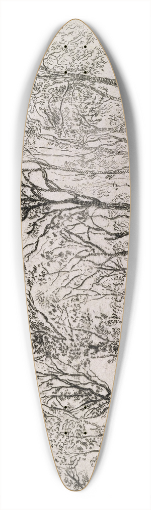 James Ensor - Group of Trees 39.3 inch art pintail longboard deck