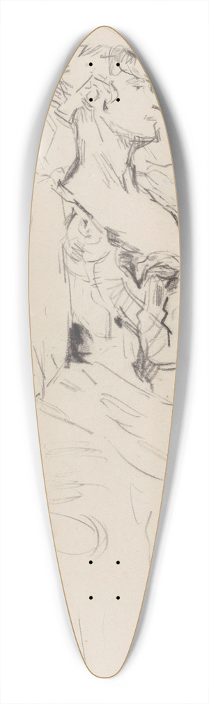 James Ensor - Lady 39.3 inch art pintail longboard deck