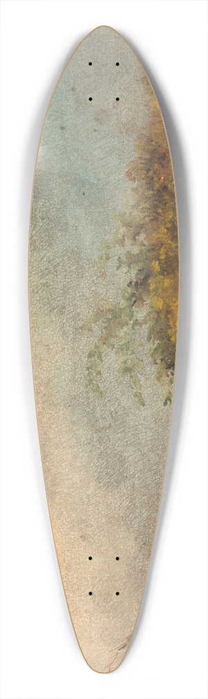 James Ensor - Landschap met waterval 39.3 inch art pintail longboard deck