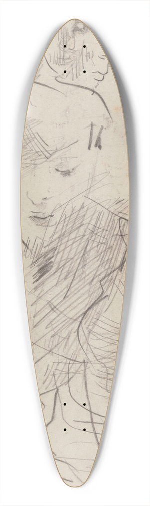 James Ensor - Mitche 39.3 inch art pintail longboard deck