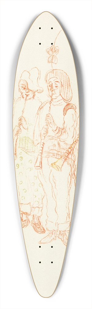 James Ensor - Muzikanten II 39.3 inch art pintail longboard deck