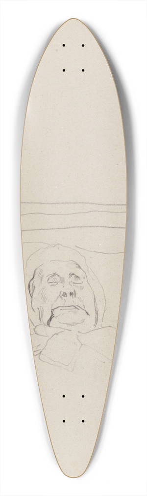 James Ensor - Old Woman Sleeping 39.3 inch art pintail longboard deck
