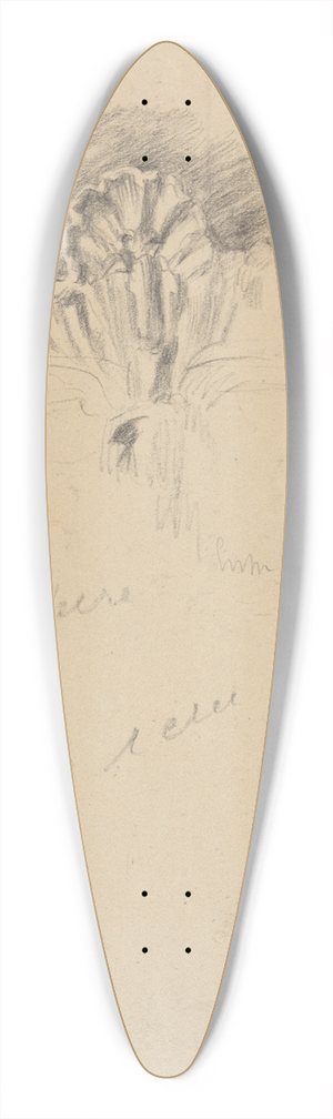 James Ensor - Rocaillemotief 39.3 inch art pintail longboard deck