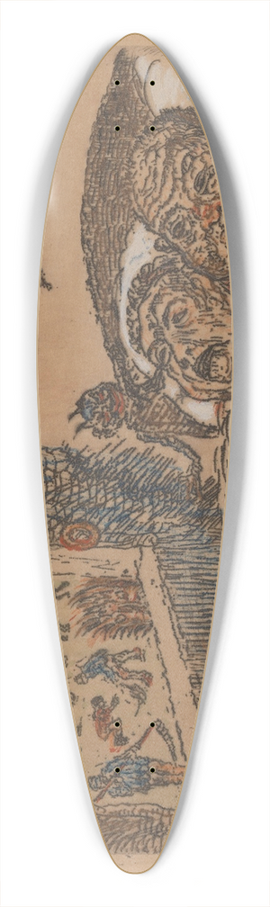 James Ensor - Sloth 39.3 inch art pintail longboard deck