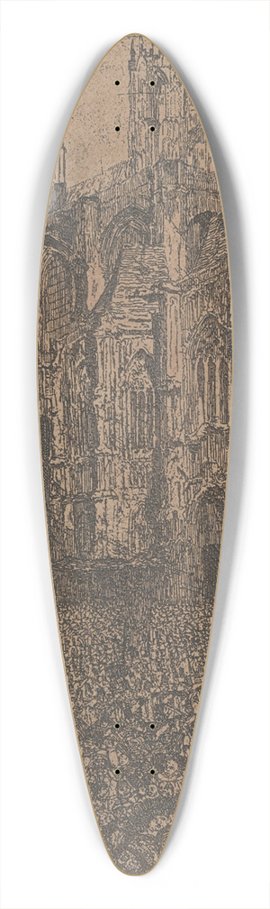 James Ensor - The Cathedral 39.3 inch art pintail longboard deck
