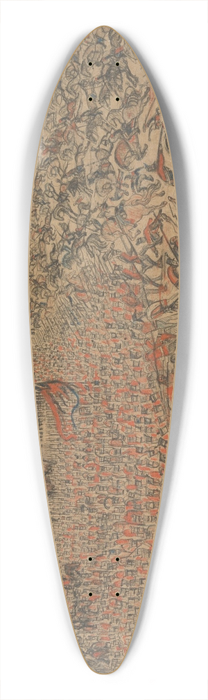 James Ensor - The Cuirassiers at Waterloo 39.3 inch art pintail longboard deck