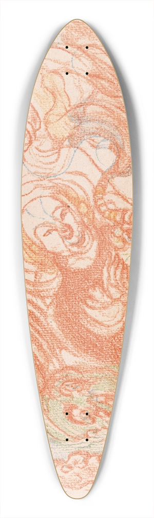 James Ensor - The Holy Family 39.3 inch art pintail longboard deck