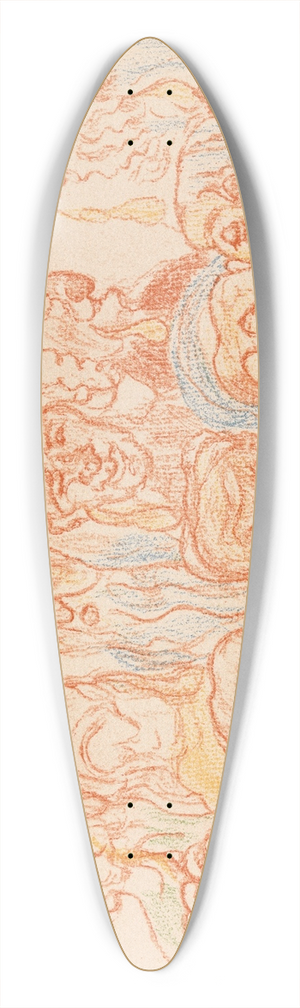 James Ensor - The Holy Ghost Enlightens the Apostles 39.3 inch art pintail longboard deck