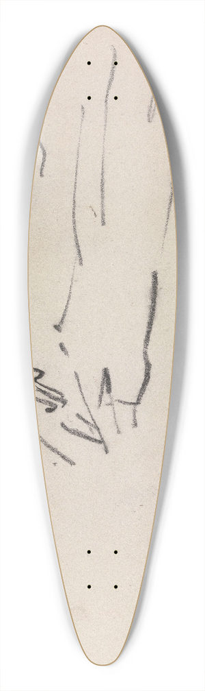 James Ensor - Woman 39.3 inch art pintail longboard deck