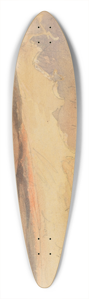 James Hamilton Shegogue - Clouds at Dawn 39.3 inch art pintail longboard deck