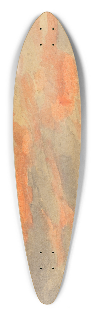James Hamilton Shegogue - Clouds at Sunset 39.3 inch art pintail longboard deck