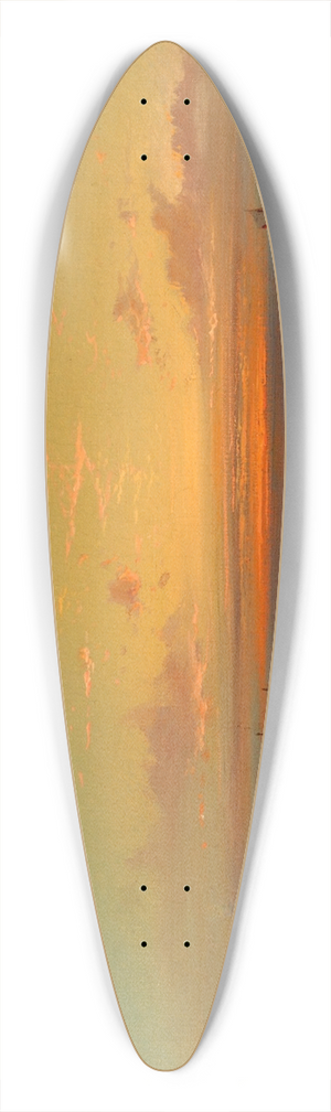 James Hamilton - Sunset Seascape 39.3 inch art pintail longboard deck