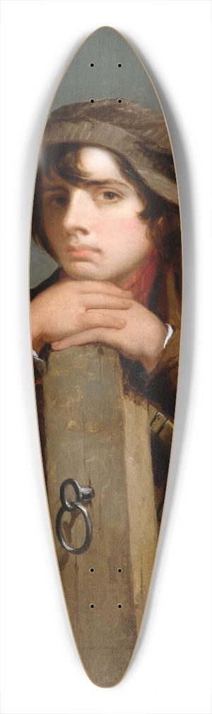 James Henry Beard - The Young Itinerant 39.3 inch art pintail longboard deck