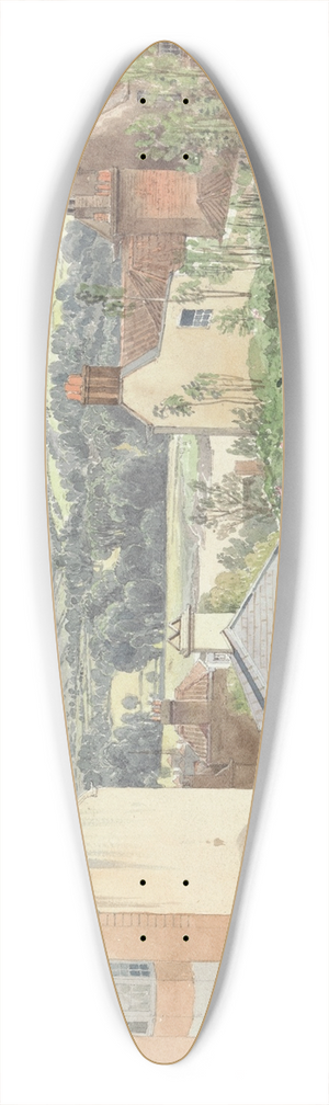 James Johnson - Granby Hill, Bristol 39.3 inch art pintail longboard deck