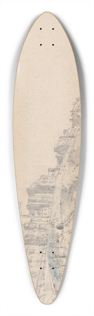 James Moore - Brighthelmstone, England 39.3 inch art pintail longboard deck
