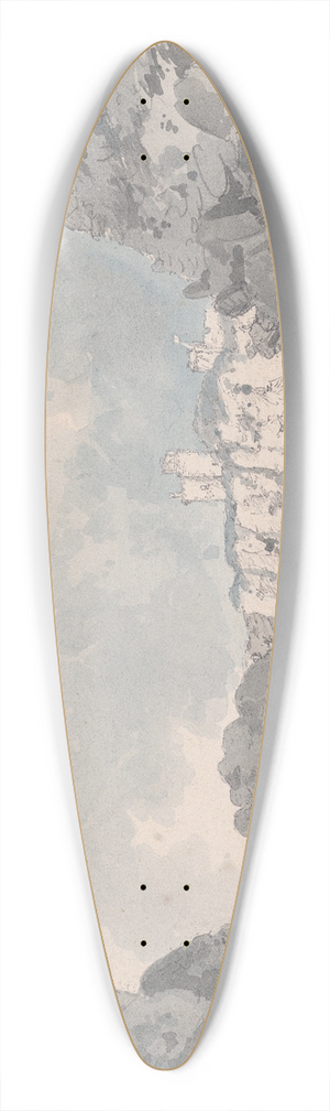 James Moore - Dunnottar Castle 39.3 inch art pintail longboard deck