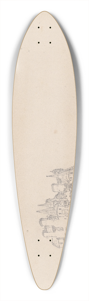 James Moore - Glamis Castle 39.3 inch art pintail longboard deck