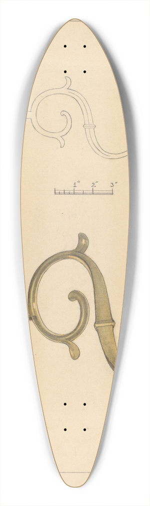 James O'Mara - Candlestick 39.3 inch art pintail longboard deck