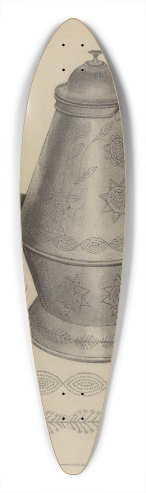 James O'Mara - Pa. German Coffee Pot 39.3 inch art pintail longboard deck